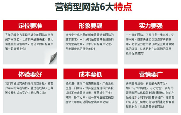 營銷型網(wǎng)站建設 營銷型網(wǎng)站六大特點
