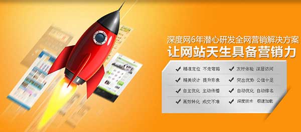 深度網6年專注營銷型網站建設解決方案